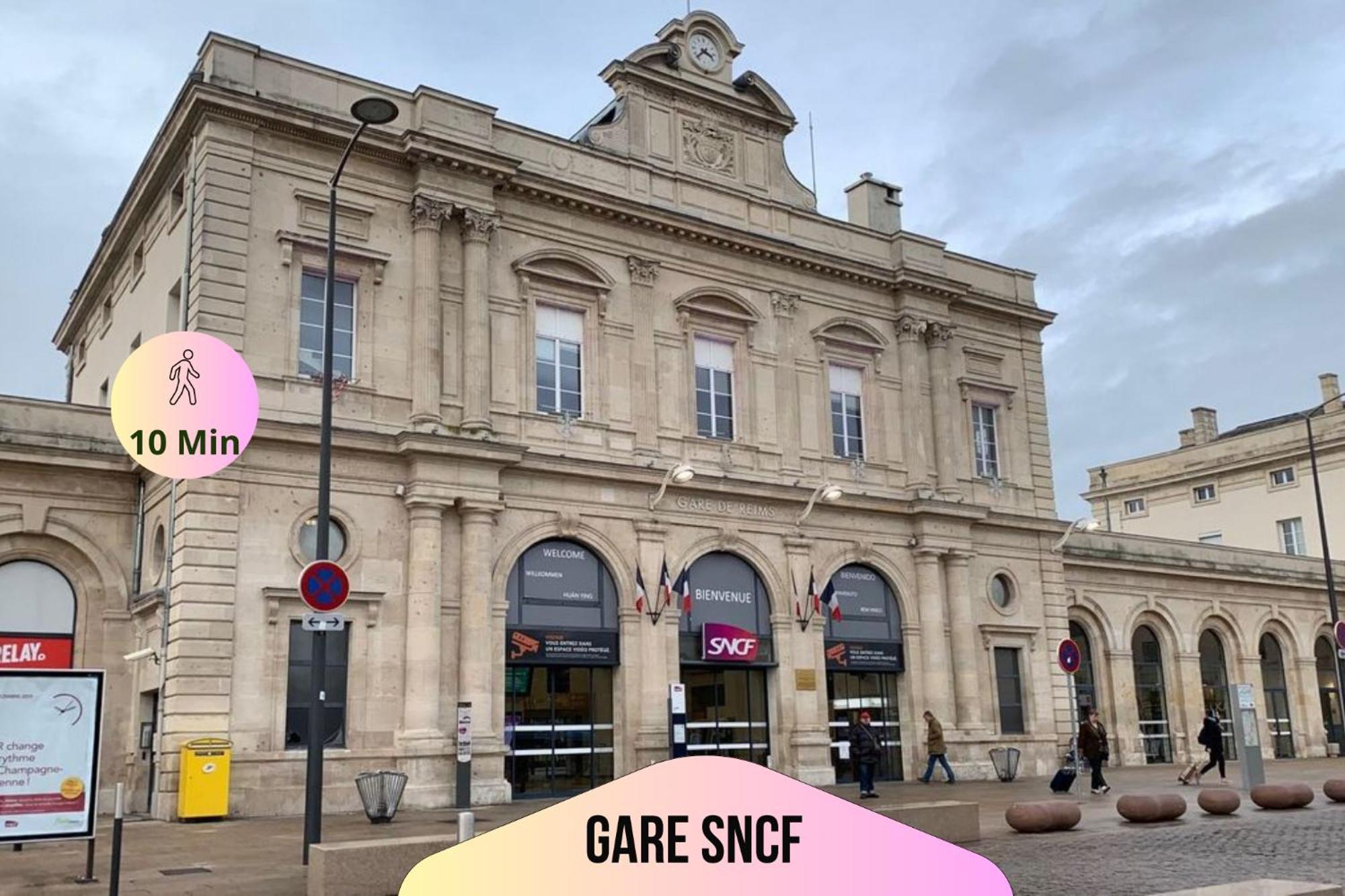 Refuge Urbain - Ideal Pro, Familles & Amis - Le Calme En Hypercentre - Wifi Haut Debit - Netflix - Machine A Laver - Gare, Cathedrale, Commerces, Restaurants & Transports En Commun A Moins De 10 Minutes A Pied 兰斯 外观 照片